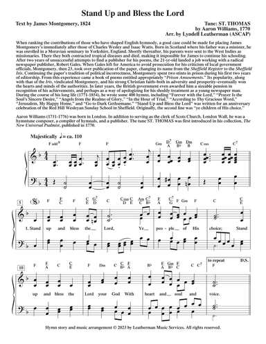 Stand Up and Bless the Lord (arr. Lyndell Leatherman)