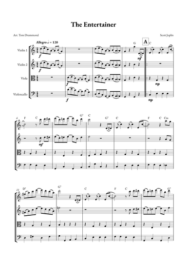 The Entertainer (arr. Tom Drummond)