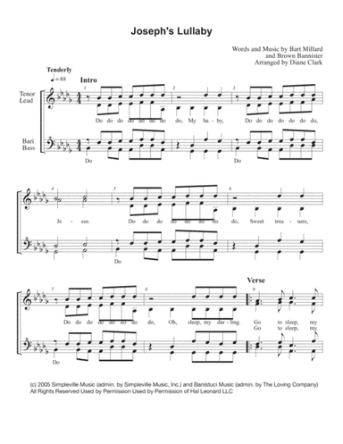 Joseph's Lullaby (arr. Diane M. Clark)