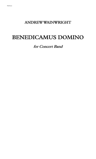 Benedicamus Domino (arr. Andrew Wainwright)