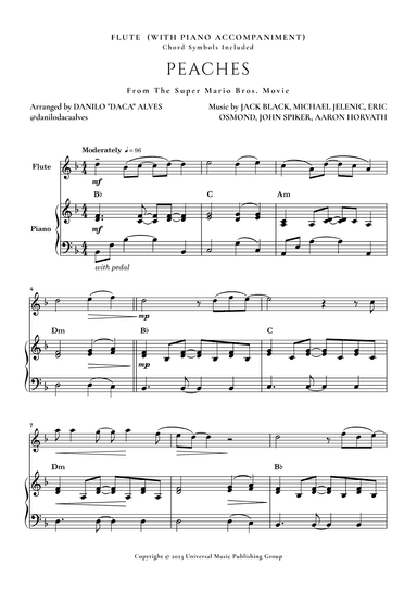 Peaches (arr. Danilo "Daca" Alves)