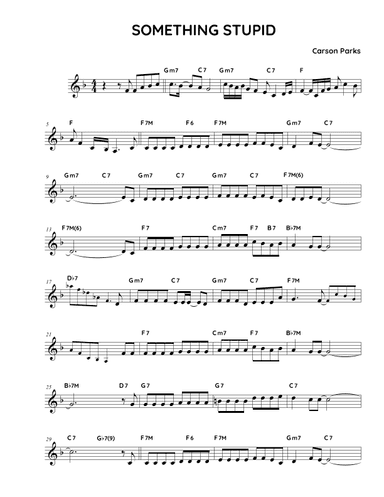 Something Stupid (arr. Fake book Guy)