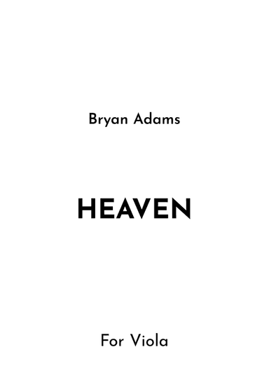 Heaven (arr. Jireh J.)