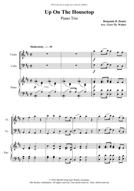 Up On The Housetop (arr. Gert Th. Walter)