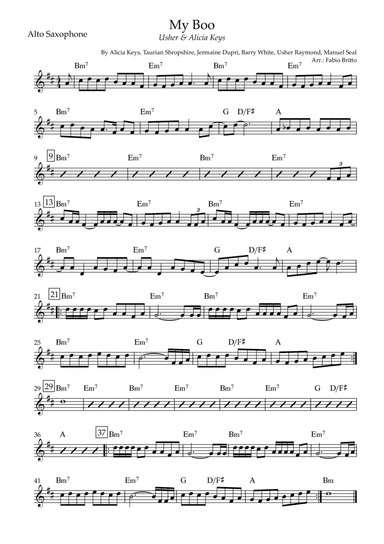 My Boo (arr. Fabio Britto)