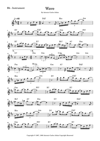 Wave (arr. Fabio Eduardo de Oliveira)