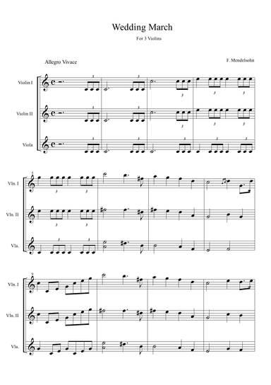 Wedding March (arr. Dayvid Damázio)