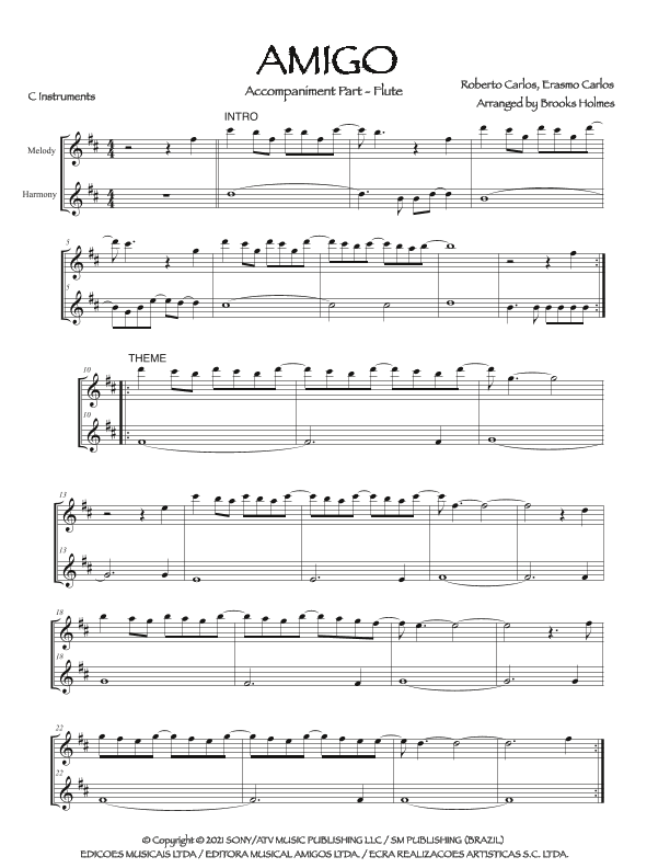 Amigo (arr. Brooks Holmes)