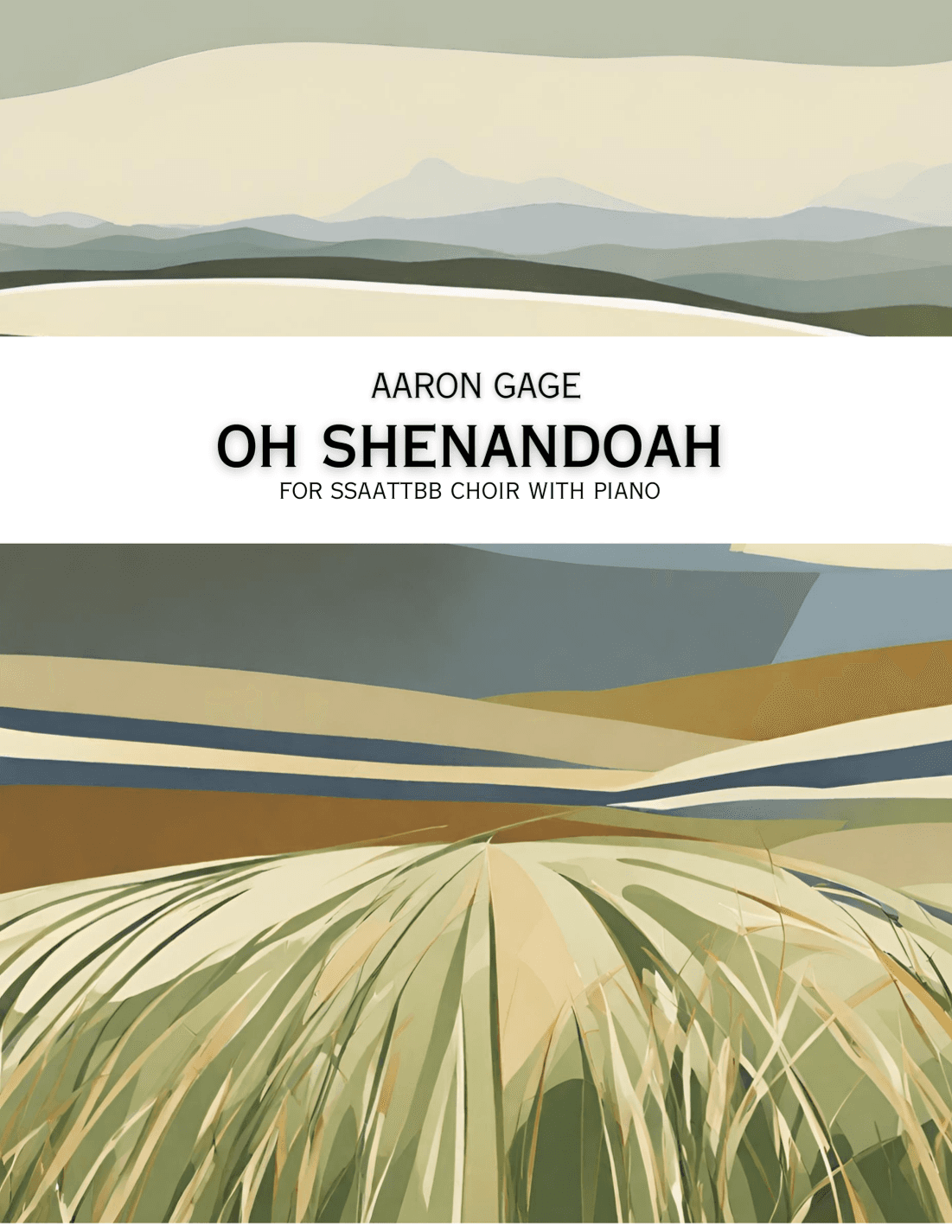 Oh Shenandoah (for SSAATTBB choir) (arr. Aaron Gage)