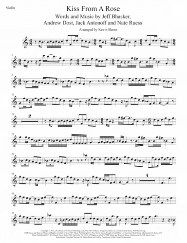 Kiss From A Rose (arr. Kevin Busse)