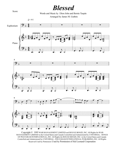 Blessed (arr. James M. Guthrie)
