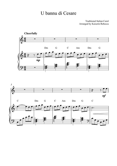 U bannu di Cesare (arr. Kaiserin Rebecca)
