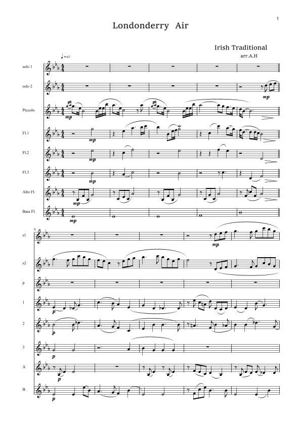 Londonderry air (arr. Akemi Hirano)