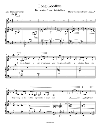 Long Goodbye from "Grasping Water" (medium key)