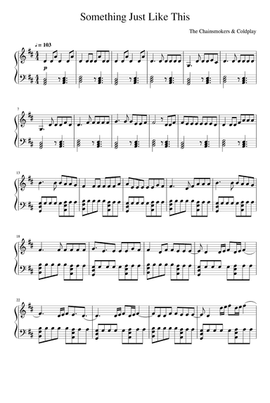 Something Just Like This (arr. Andrew Taggart)