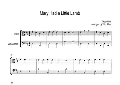 Mary Had a Little Lamb (arr. Vitor Melo)