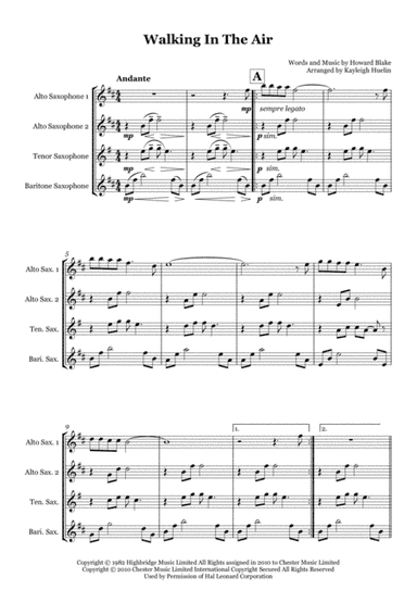 Walking In The Air (arr. Kayleigh Huelin)