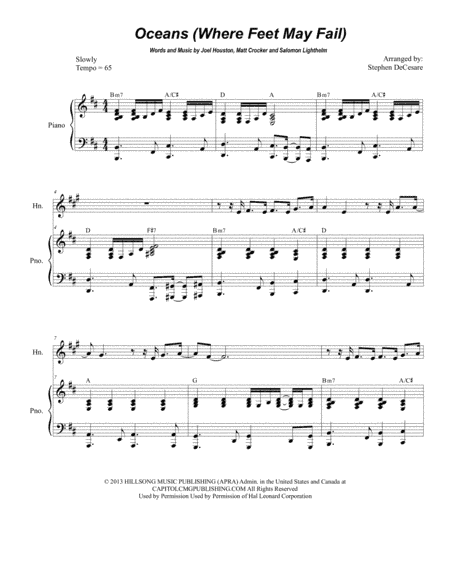 Oceans (Where Feet May Fail) (arr. Stephen DeCesare)