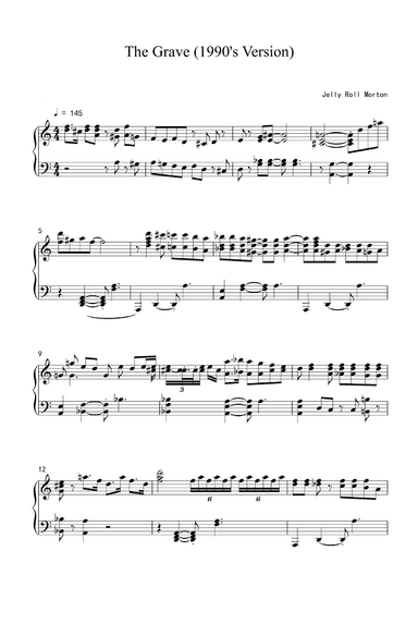 The Crave (arr. Ferd "Jelly Roll" Morton)