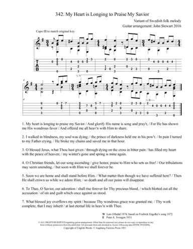 342 My Heart is Longing to Praise My Savior (arr. John Stewart 2016)
