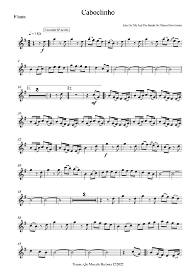 Caboclinho (arr. Transcrição: Marcelo Barbosa)