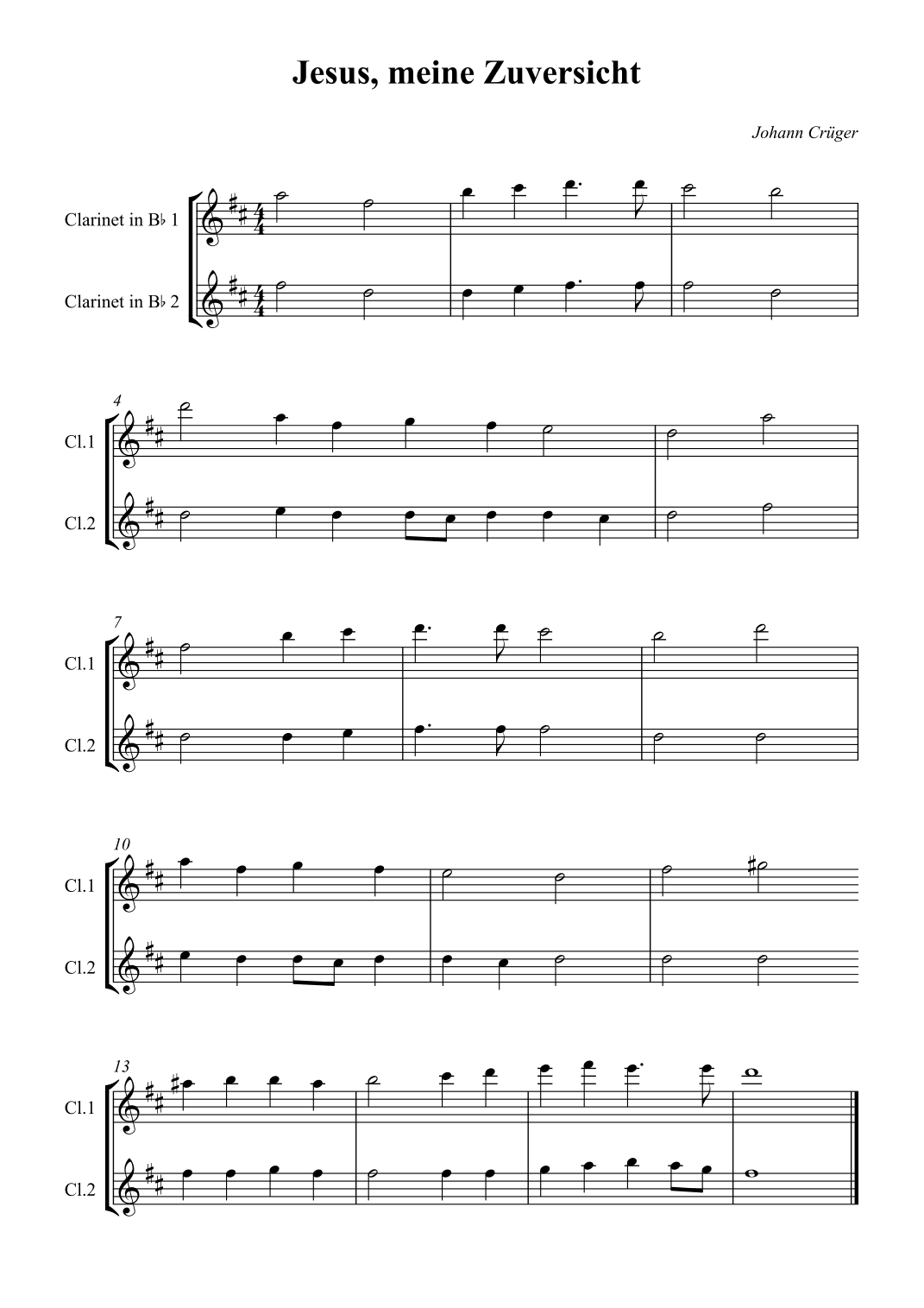 Jesus, meine Zuversicht (arr. Wesley S. SIlva)