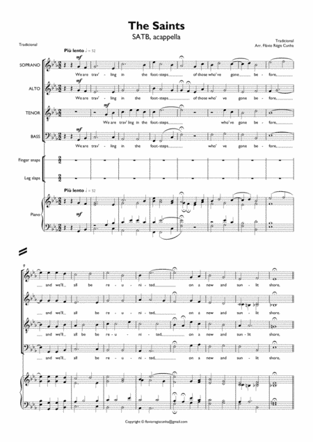 When the Saints Go Marching In (arr. Flávio Régis Cunha)