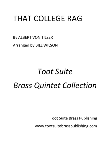 That College Rag (arr. Bill Wilson)
