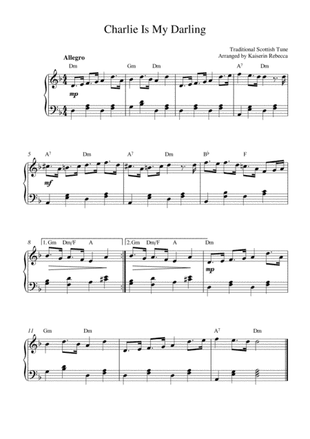 Charlie Is My Darling (arr. Kaiserin Rebecca)