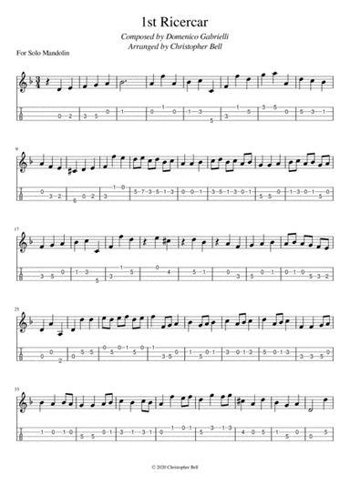 1st Ricercare - Gabrielli (arr. Silent Home Records)
