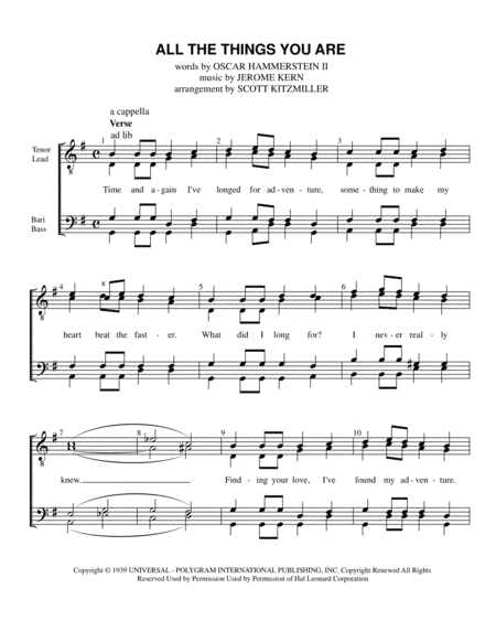 All The Things You Are (arr. Scott Kitzmiller)