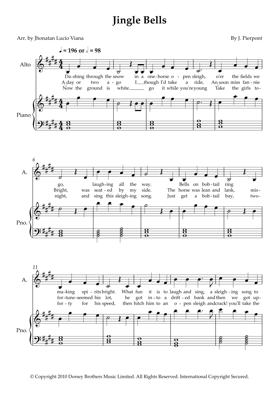 Jingle Bells (arr. Jhonatan Lucio Viana)