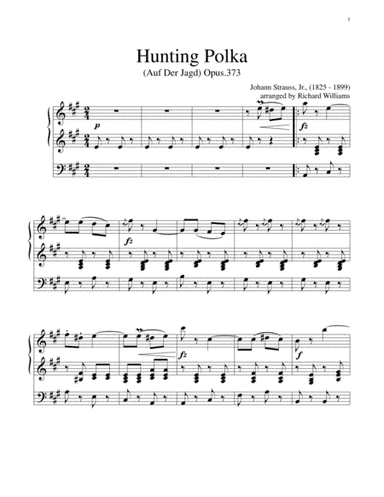 Hunting Polka (Auf Der Jagd) (arr. Richard Williams)