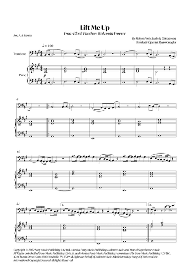Lift Me Up (arr. André Alberto Santos)