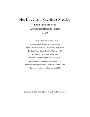 His Love and Sacrifice Medley (arr. Robert E. Proctor)
