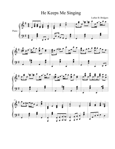 He Keeps Me Singing (arr. Alan Deyton)
