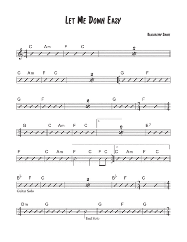Let Me Down Easy (arr. David M Fagnant)
