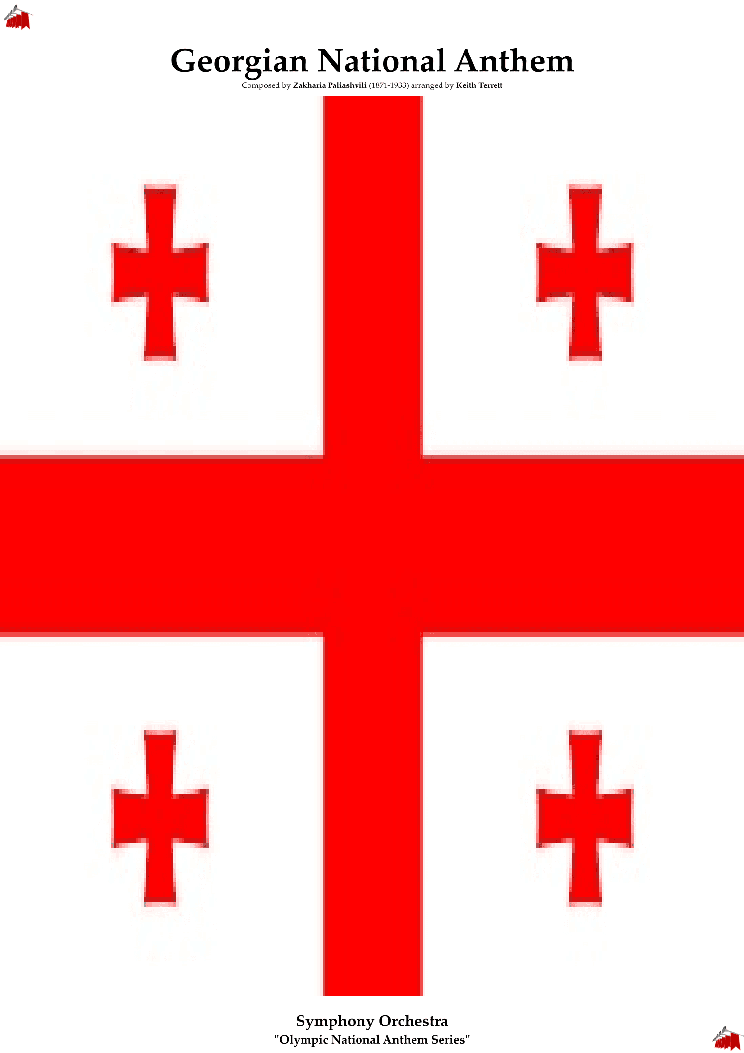 Georgian National Anthem for Symphony Orchestra (Kt Olympic Anthem Series) (arr. Keith Terrett)