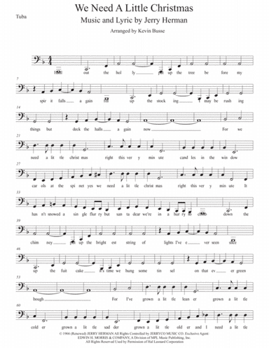 We Need A Little Christmas (arr. Kevin Busse)