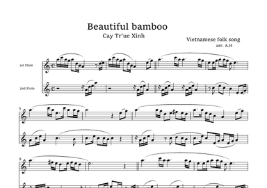 Beautiful bamboo(Cay Tr'ue Xinh) (arr. Akemi Hirano)