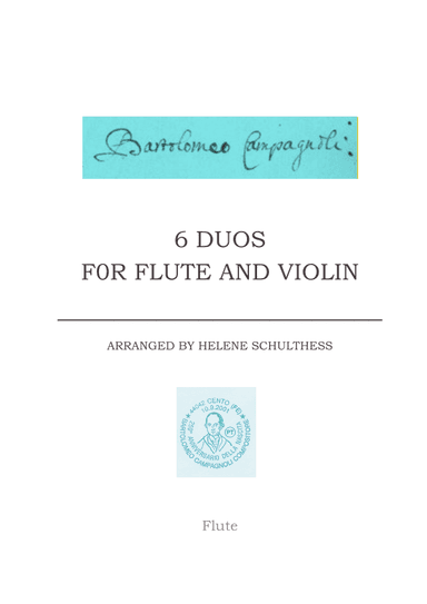 Bartolomeo Campagnoli 6 Duos for flute and violin (arr. Helene Schulthess)