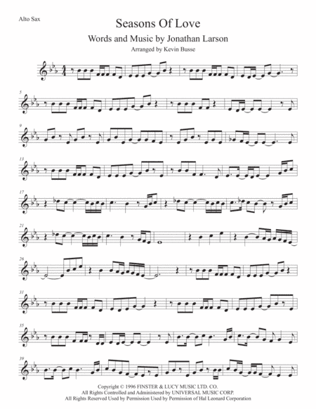 Seasons Of Love (arr. Kevin Busse)