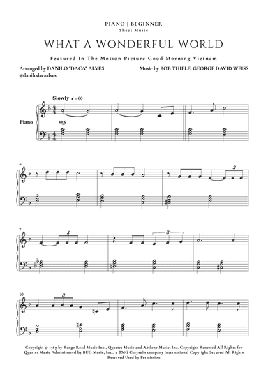 What A Wonderful World (arr. Danilo "Daca" Alves)