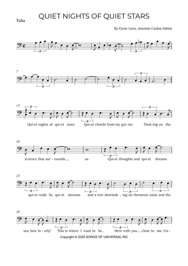 Quiet Nights Of Quiet Stars (arr. Alex Nunes Rodrigues)