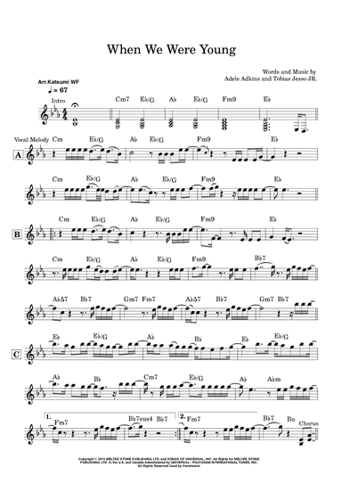 When We Were Young (arr. Katsumi WF)