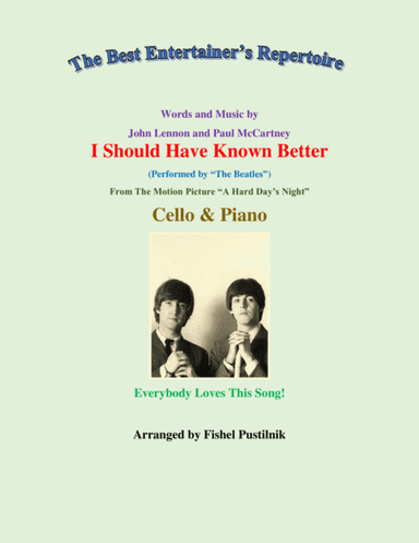 I Should Have Known Better (arr. Fishel Pustilnik)