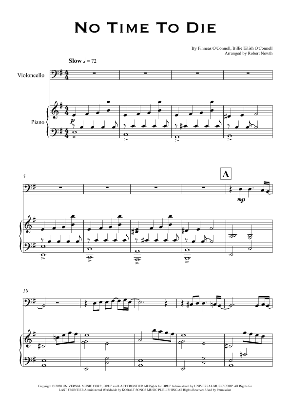 No Time To Die (arr. Robert Newth)