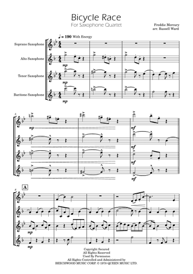 Bicycle Race (arr. Russell Ward)
