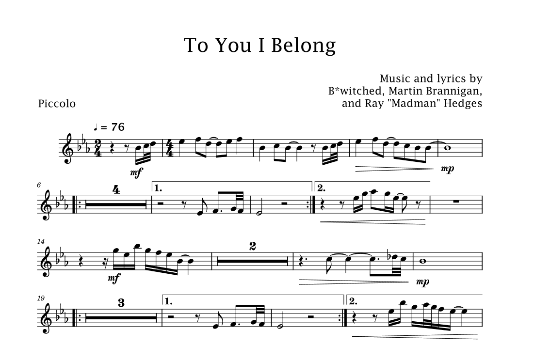 To You I Belong (arr. David Lartey)