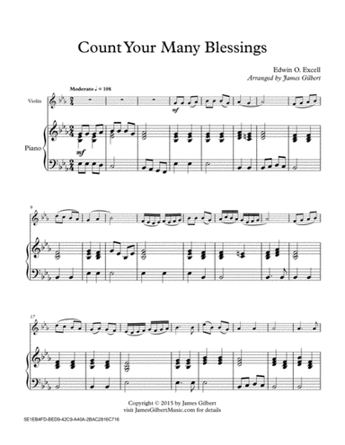 Count Your Many Blessings (arr. James Gilbert)